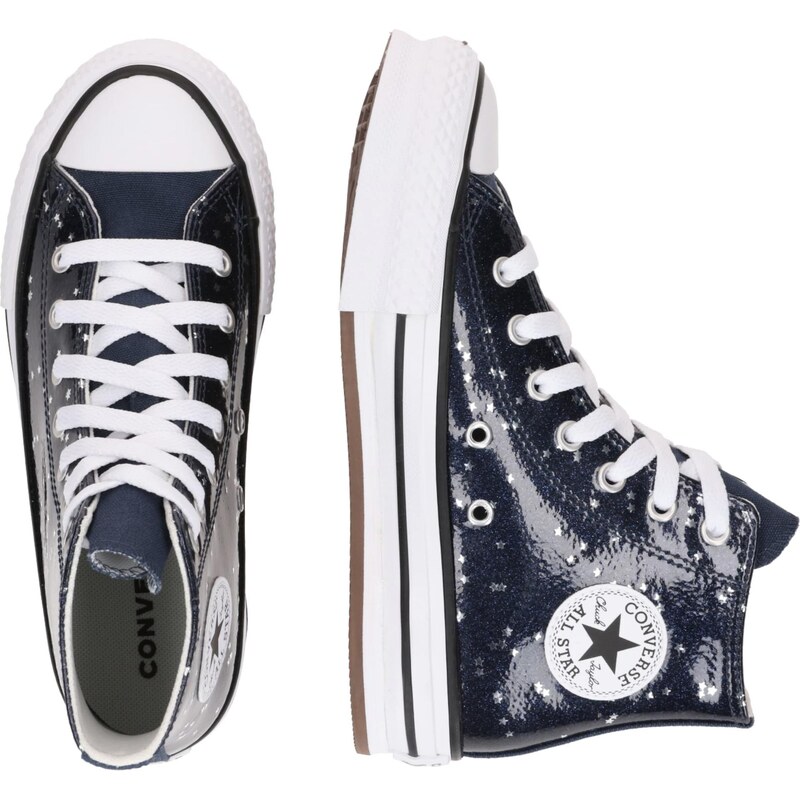 CONVERSE Σνίκερ 'CTAS' ναυτικό μπλε / ασημί / λευκό