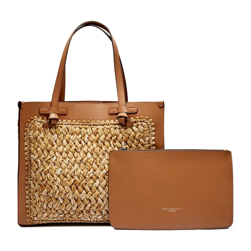 GIANNI CHIARINI Τσάντα shopper + τσαντάκι MARCELLA | με την προσθήκη δέρματος