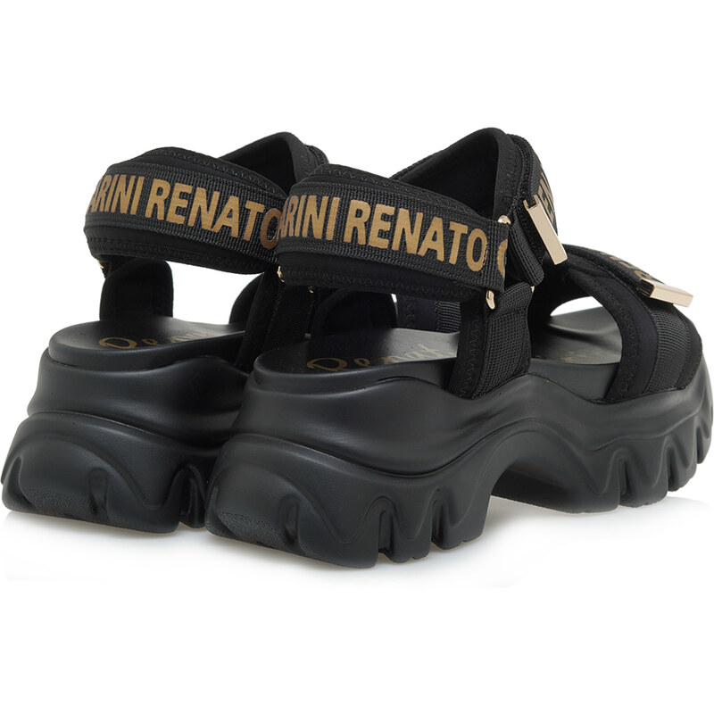 Γυναικεία Flatforms Renato Garini DMD-240629-2 Μαύρο Χρυσό U428A2924340
