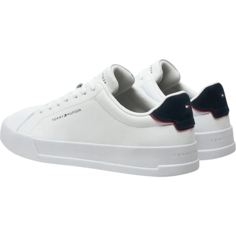 Tommy Hilfiger - Ανδρικά Sneakers Th Court Lth Detail Ess FM0FM05367-0LD Λευκό