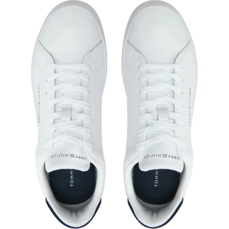 Tommy Hilfiger - Ανδρικά Sneakers Th Court Lth Detail Ess FM0FM05367-0LD Λευκό
