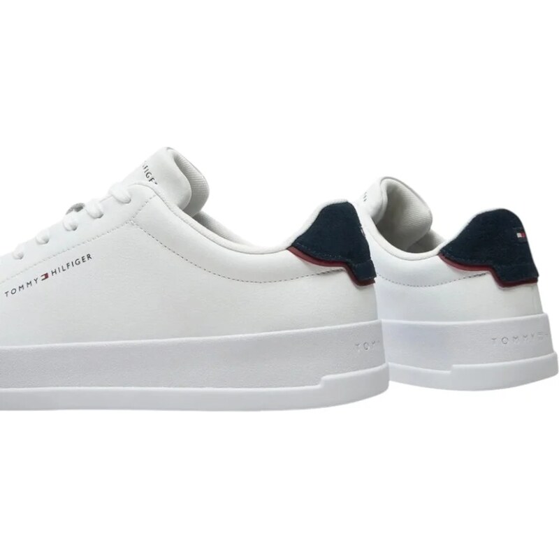 Tommy Hilfiger - Ανδρικά Sneakers Th Court Lth Detail Ess FM0FM05367-0LD Λευκό