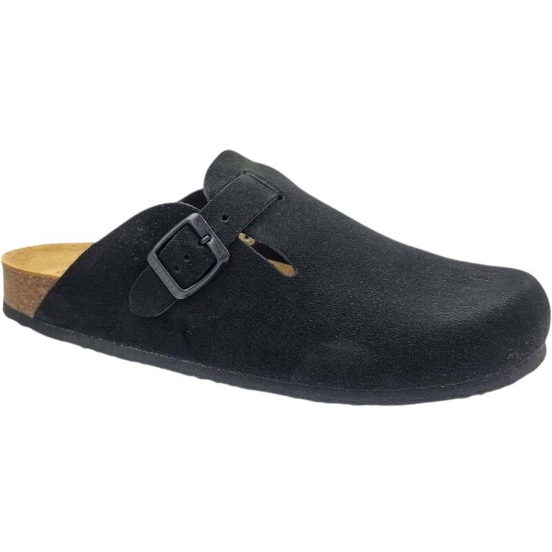 Plakton 171539 Negro Δερμάτινα Ανδρικά Σαμπό