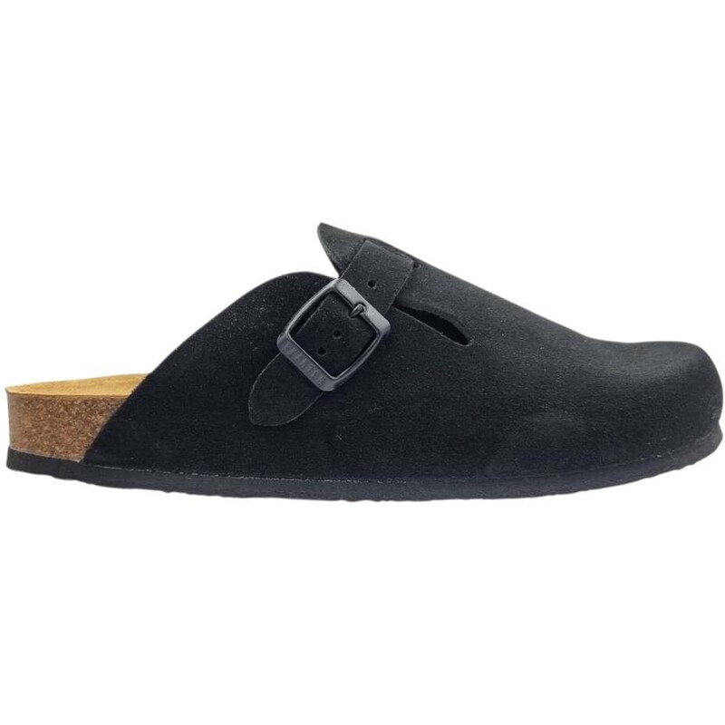 Plakton 171539 Negro Δερμάτινα Ανδρικά Σαμπό