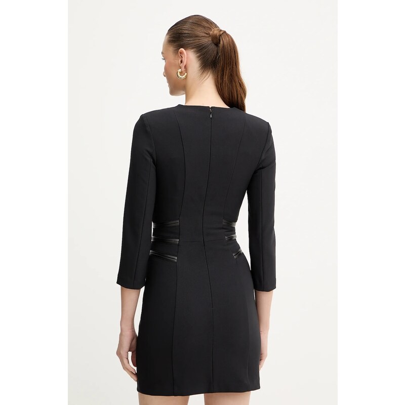 Φόρεμα Elisabetta Franchi χρώμα: μαύρο, AB82356E2