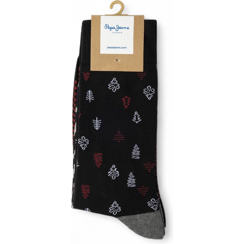 Pepe Jeans - PMU130072-999 - Xmas Tree CR 3P - Κάλτσες