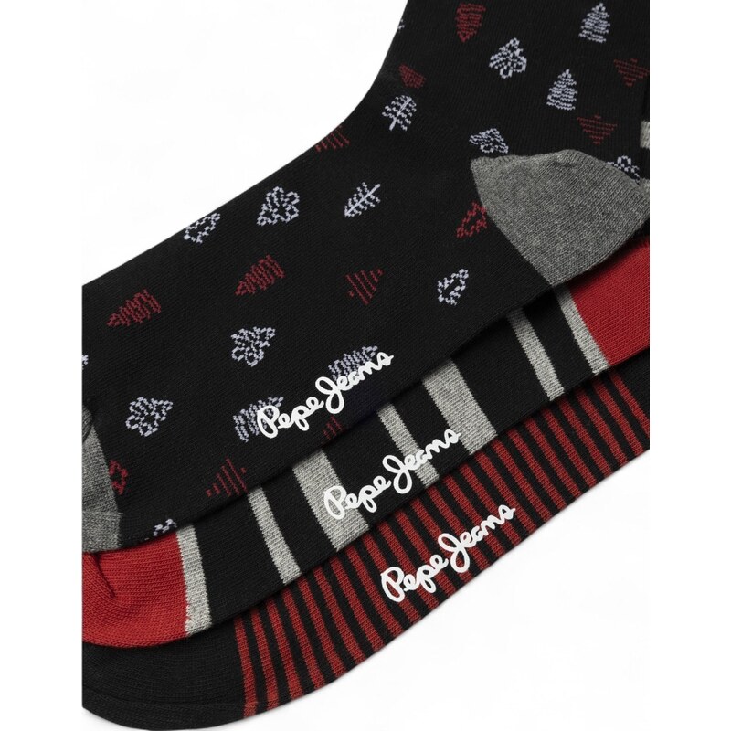 Pepe Jeans - PMU130072-999 - Xmas Tree CR 3P - Κάλτσες