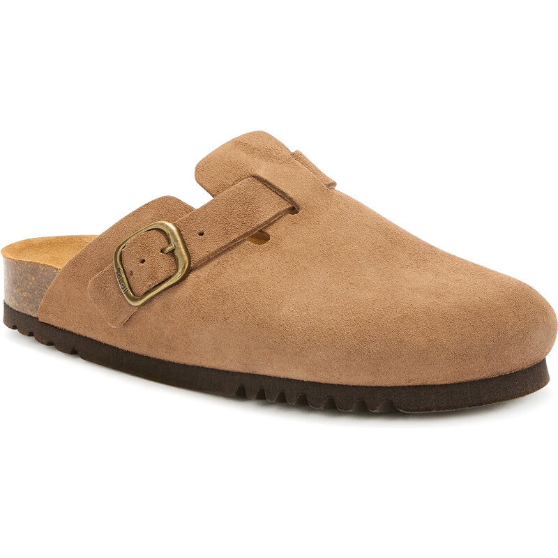 TG. 42 EU) MARCO TOZZI Stivaletti Chelsea Donna in Pelle Zeppa, Taupe