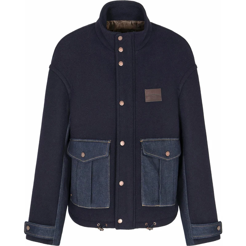 EMPORIO ARMANI Μπουφαν EM003272AF17330 UB118 iconico 0920 blu nav ...