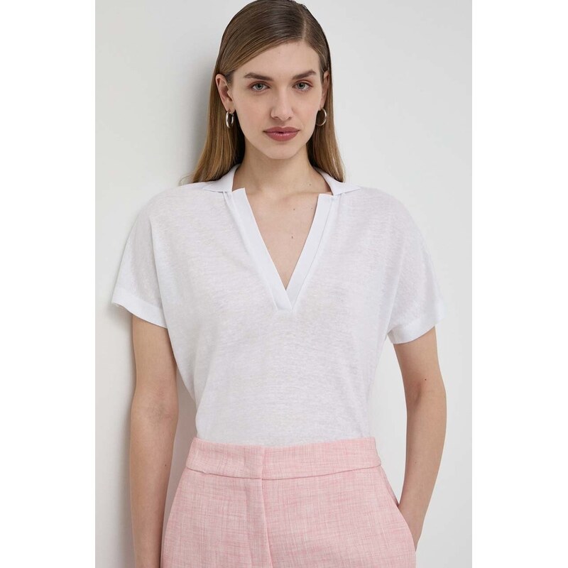 Λινό πόλο BOSS