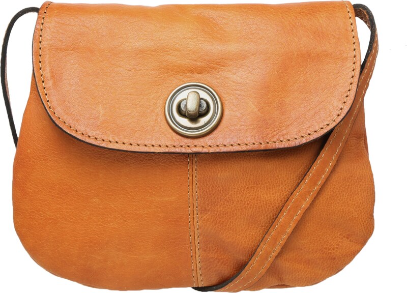 PIECES Τσάντα ώμου κονιάκ