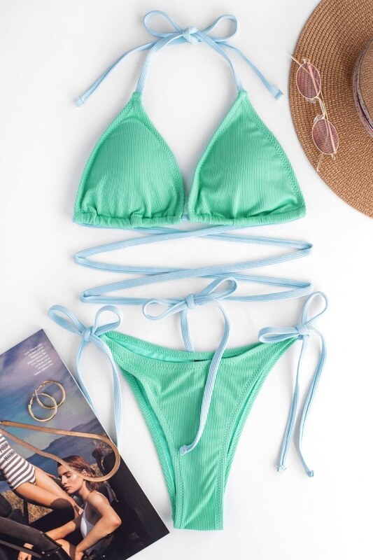 DeCoro Μαγιό Μπικίνι Τριγωνάκι Ριπ - ΒΕΡΑΜΑΝ