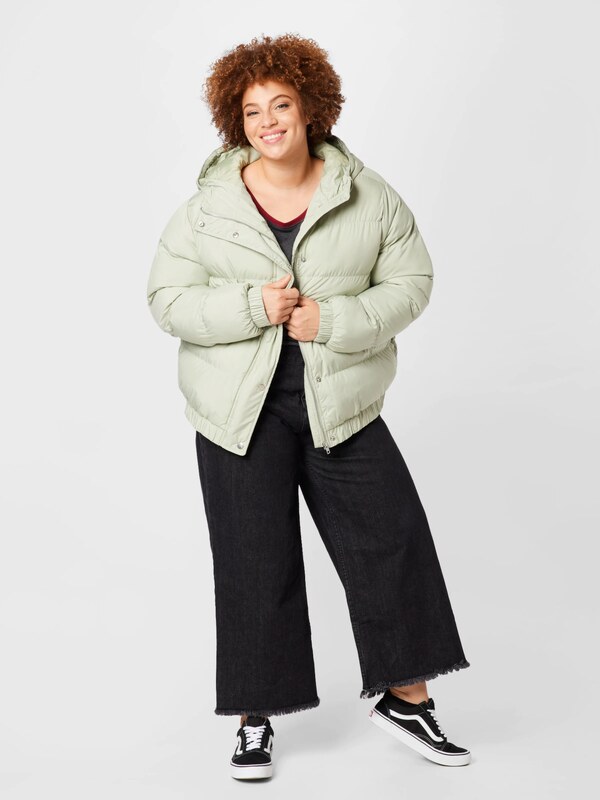 Urban Classics Χειμερινό μπουφάν πράσινο παστέλ