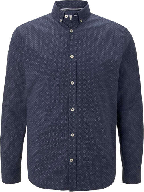 TOM TAILOR PATTERNED STRETCH ΠΟΥΚΑΜΙΣΟ ΑΝΔΡIKO 1021064-24486