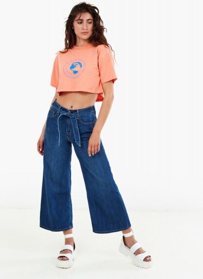 Γυναικείες Μπλούζες - Τοπ Natalie.Ss Πορτοκαλί Βαμβάκι Jack & Jones