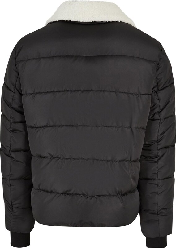 Urban Classics Χειμερινό μπουφάν ανθρακί / λευκό