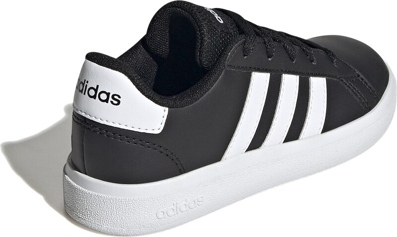 adidas kids grand court lifestyle tennis lace-up shoes (GW65 - BLACK/BLACK