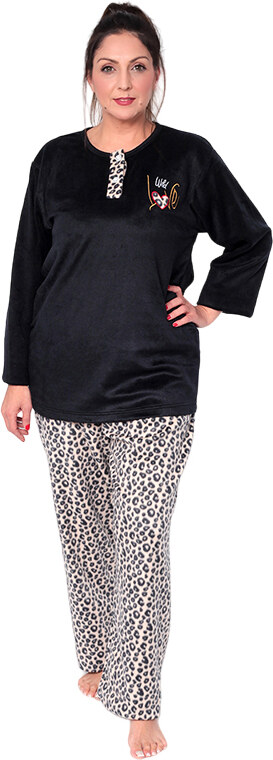 Francesca Fashion Γυναικεία Πιτζάμα Μπουκλέ Fleece 345