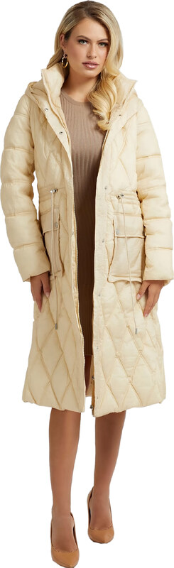 GUESS 'LUCILLE' ΜΑΚΡΥ PUFFER ΜΠΟΥΦΑΝ ΓΥΝΑΙΚEIO W2BL57WEX20-G1M5