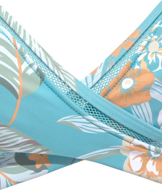 SUNSEEKER Τοπ μπικίνι 'Suva' γαλάζιο / πορτοκαλί