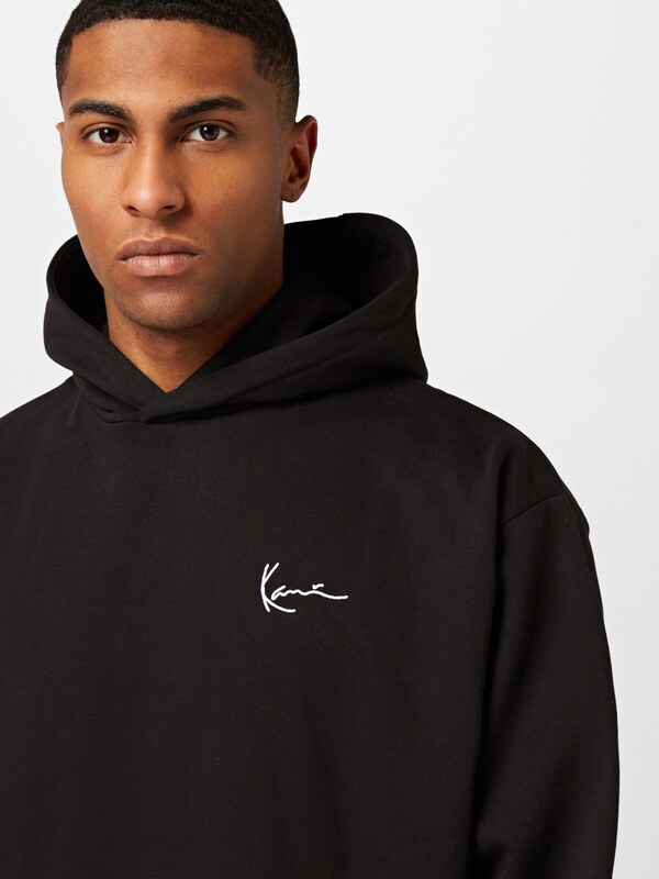 Karl Kani Μπλούζα φούτερ μαύρο / λευκό