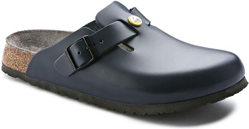 Birkenstock Boston ESD Natural Leather Narrow Fit Blue Γυναίκες - Σανδάλια Birkenstock - Μπλε - 61388-3.5
