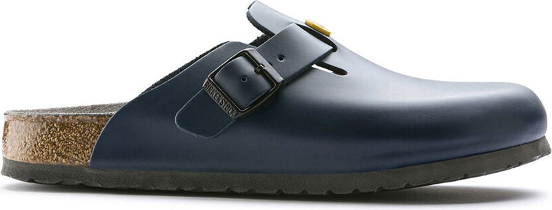 Birkenstock Boston ESD Natural Leather Narrow Fit Blue Γυναίκες - Σανδάλια Birkenstock - Μπλε - 61388-3.5