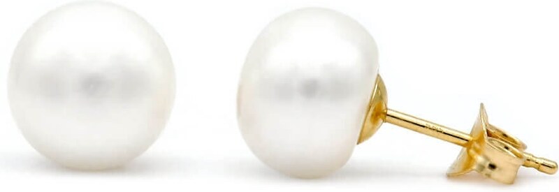TBS Creations Σκουλαρίκια με μαργαριτάρια Fresh Water Pearl από χρυσό 14 καρατίων BSE110733