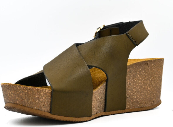 Γυναικεία ανατομική πλατφόρμα Emanuele 0723 λαδί