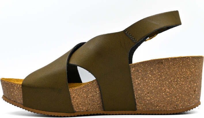 Γυναικεία ανατομική πλατφόρμα Emanuele 0723 λαδί