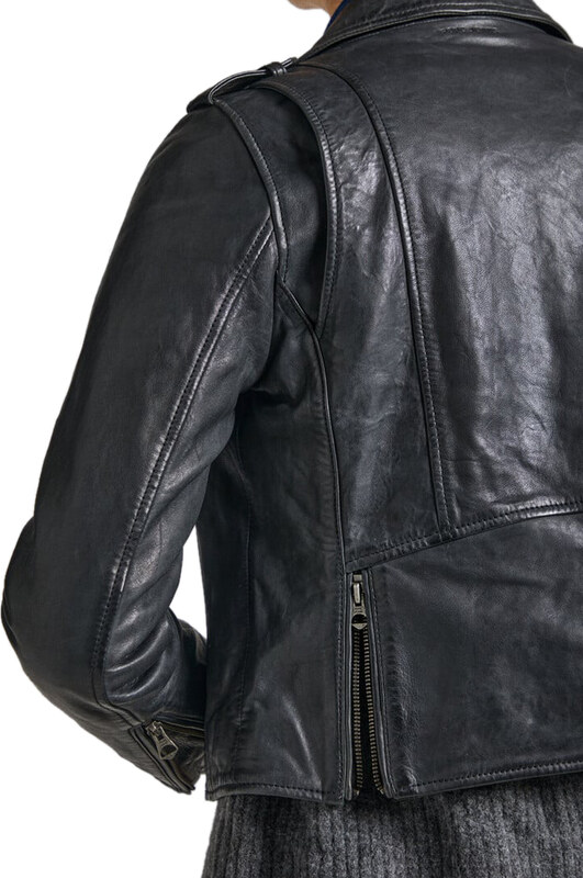 PEPE JEANS 'MOON' BIKER ΔΕΡΜΑΤΙΝΟ ΜΠΟΥΦΑΝ ΓΥΝΑΙΚΕΙΟ PL402238-999