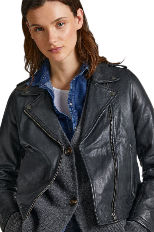 PEPE JEANS 'MOON' BIKER ΔΕΡΜΑΤΙΝΟ ΜΠΟΥΦΑΝ ΓΥΝΑΙΚΕΙΟ PL402238-999