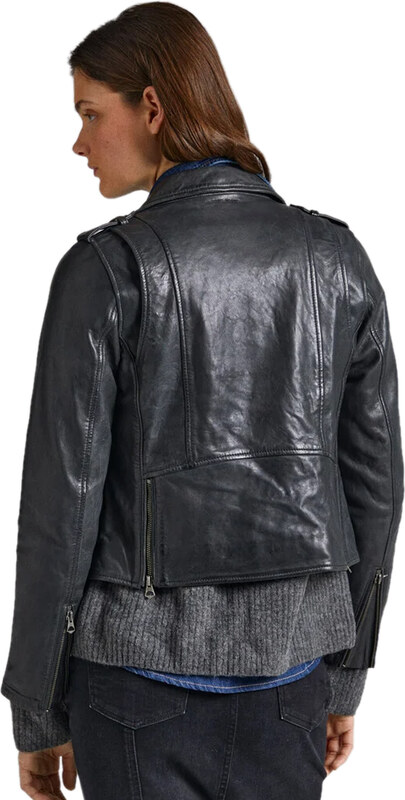 PEPE JEANS 'MOON' BIKER ΔΕΡΜΑΤΙΝΟ ΜΠΟΥΦΑΝ ΓΥΝΑΙΚΕΙΟ PL402238-999