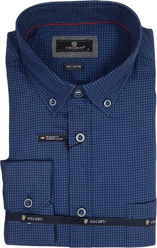 Visconti - 2765-9 - Blue - Regular Fit - Πουκάμισο