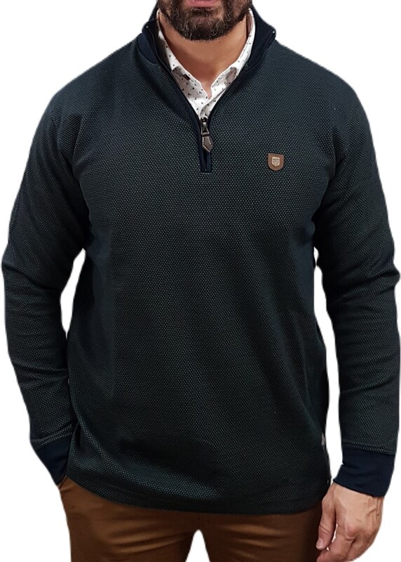 Visconti - 2763-1 - Green - Μπλούζα Μακό HALF ZIP