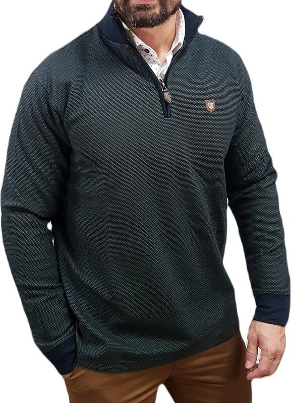 Visconti - 2763-1 - Green - Μπλούζα Μακό HALF ZIP