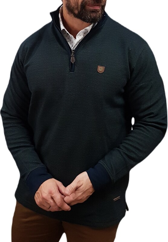 Visconti - 2763-1 - Green - Μπλούζα Μακό HALF ZIP