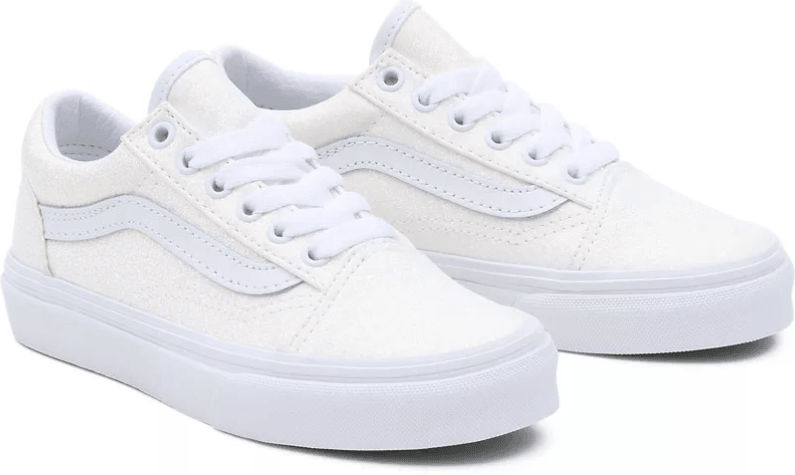 Vans Old Skool Παιδικά Glitter Λευκό