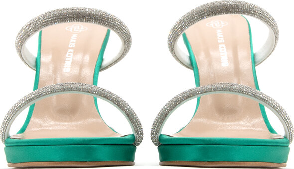 SATIN HIGH HEEL SANDALS WOMEN KOTRIS