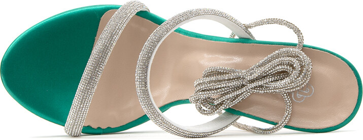 SATIN HIGH HEEL SANDALS WOMEN KOTRIS