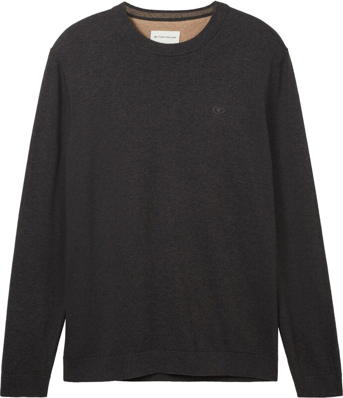 TOM TAILOR Πουλόβερ ανθρακί