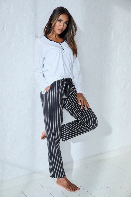 VIVANCE Μπλουζάκι μαύρο / λευκό