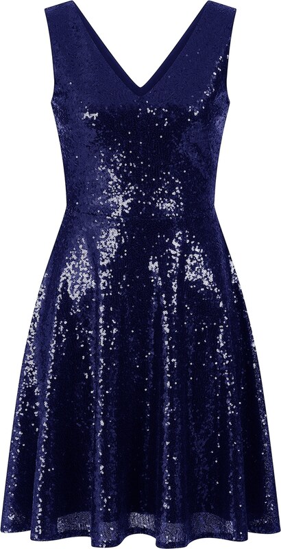 HotSquash Φόρεμα κοκτέιλ μπλε μαρέν