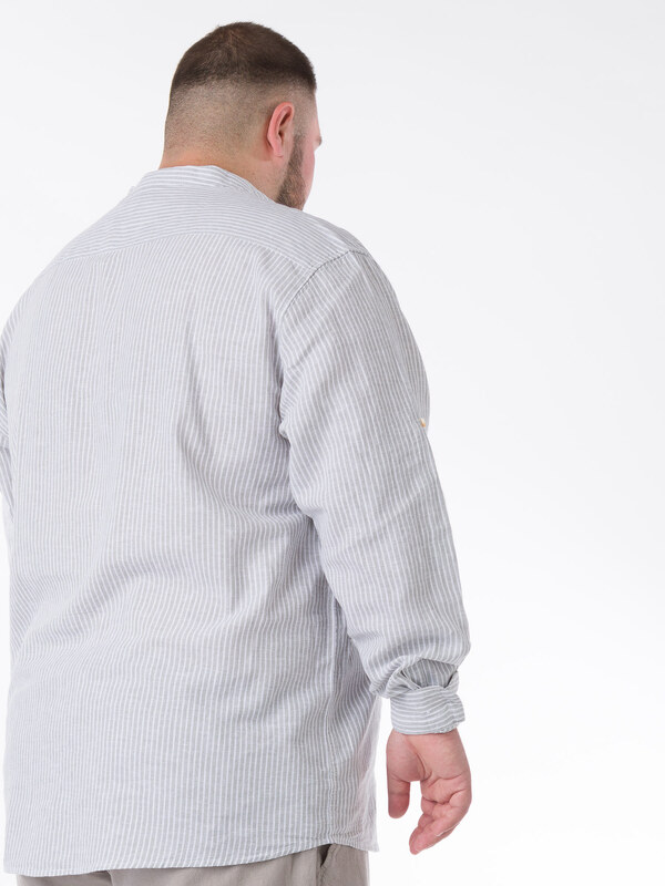 Double Ριγέ Ανδρικό Πουκάμισο - Αν. Πράσινο