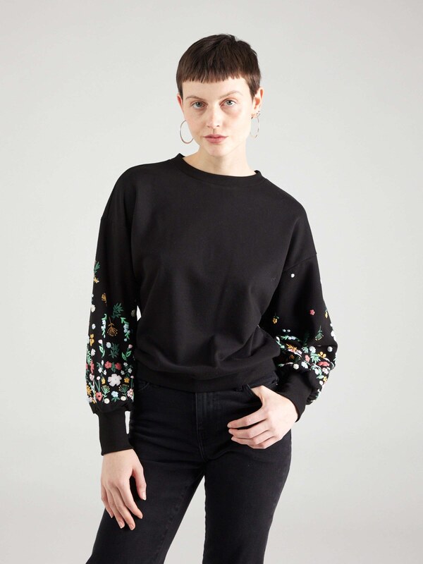 ONLY Μπλούζα φούτερ 'ONLBrooke' ανοικτό πράσινο / ροζέ / μαύρο / λευκό