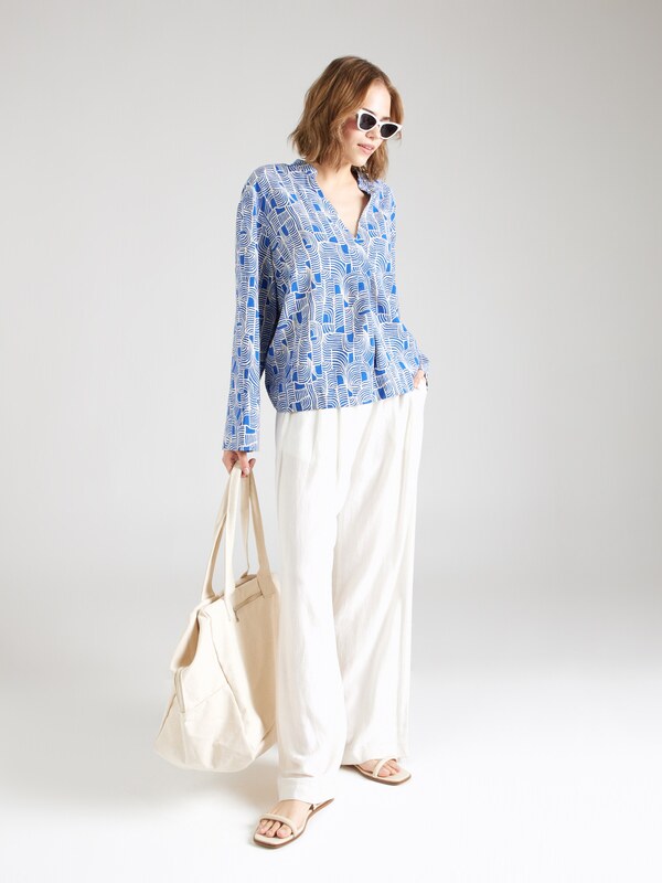 OBJECT Μπλούζα 'DAYA' μπλε / λευκό