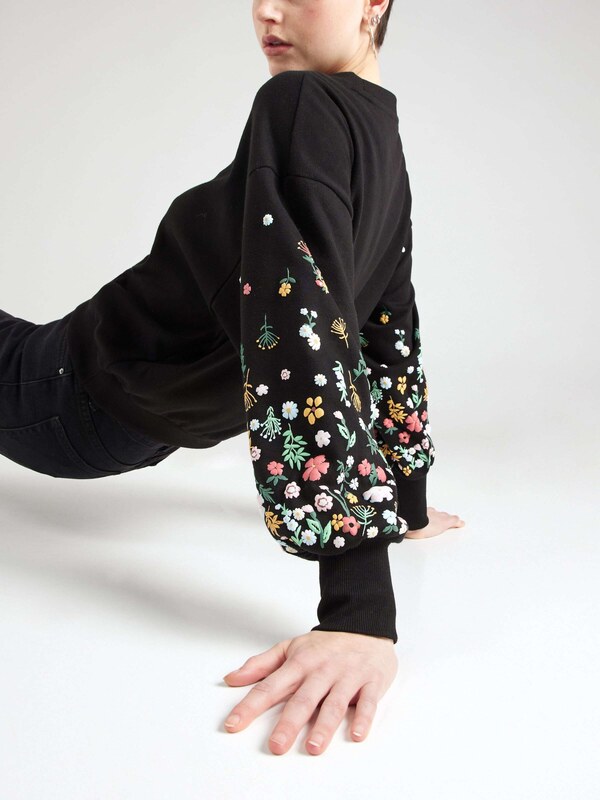 ONLY Μπλούζα φούτερ 'ONLBrooke' ανοικτό πράσινο / ροζέ / μαύρο / λευκό