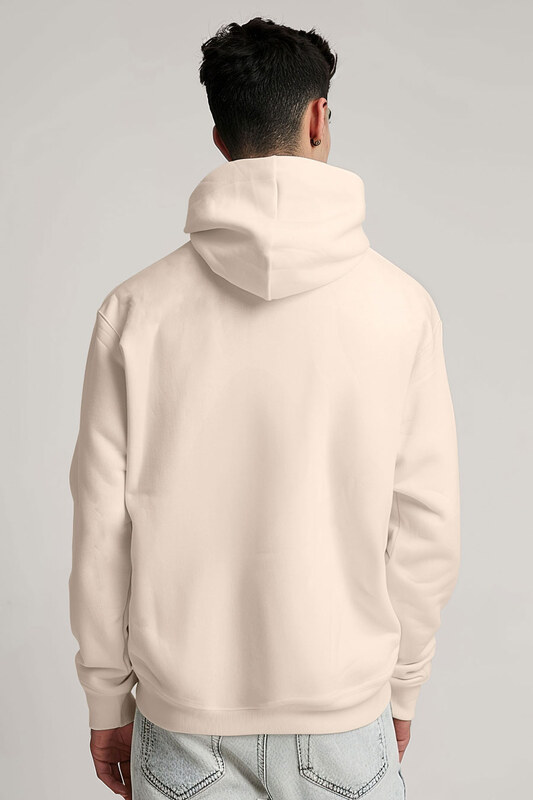UnitedKind Napoli, Φούτερ με Κουκούλα σε Εκρού Χρώμα