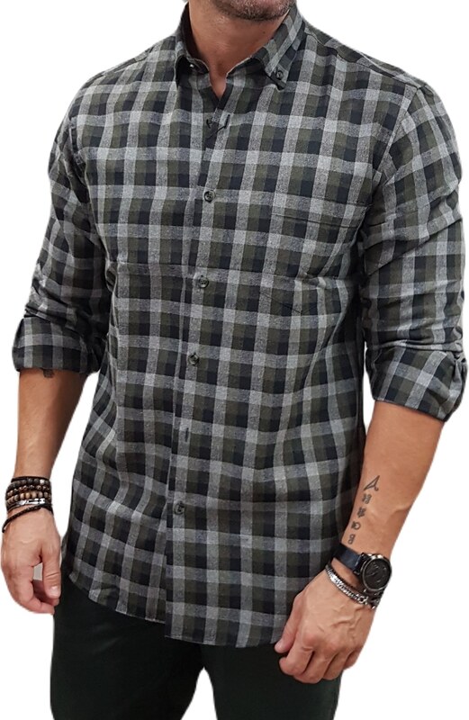 Lexton - 11.34.Kent - Green Check - Πουκάμισο