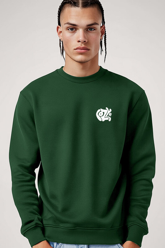 UnitedKind Cozy, Φούτερ σε Πράσινο Χρώμα